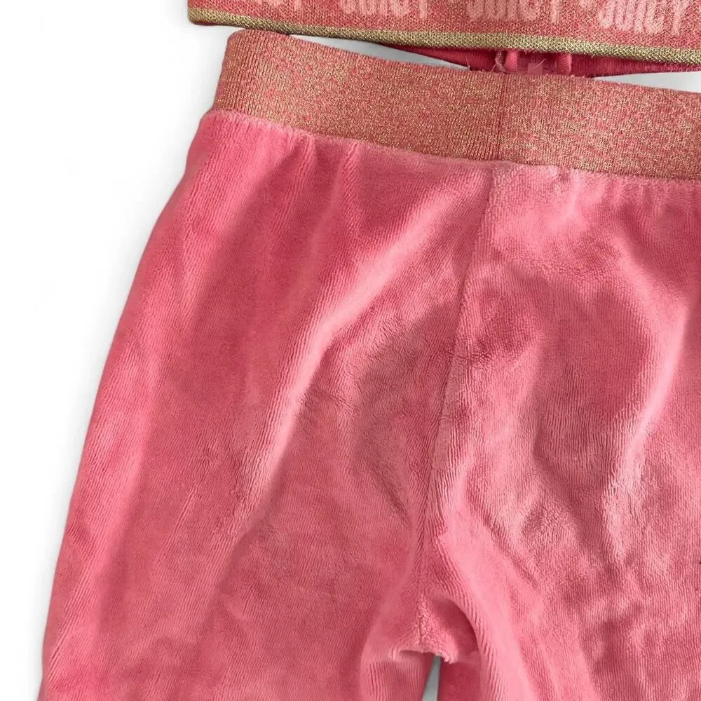 Juicy Couture Kids tracksuit Size 5 pink y2k